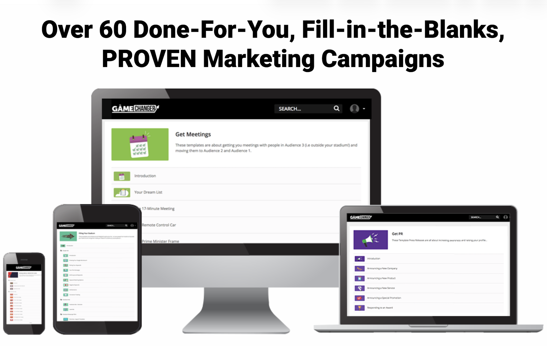 60 Done for you Marketing Campaigns